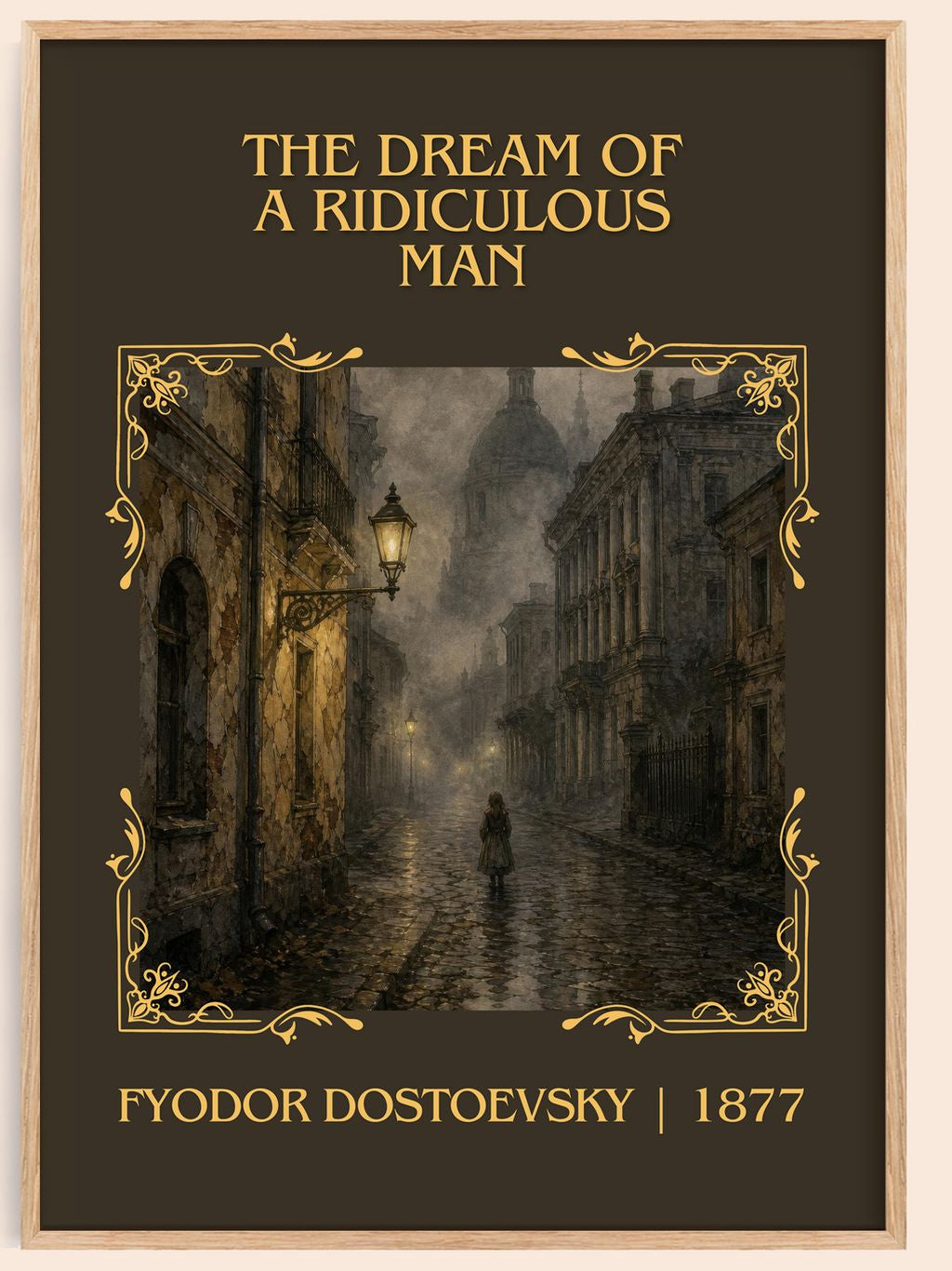 Dream Of A Ridiculous Man Classic Book Art Print by Fyodor Dostoevsky – book poster