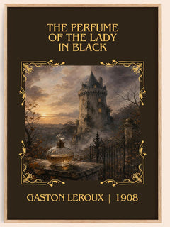 Perfume Of The Lady In Black Classic Book Art Print by Gaston Leroux – book poster