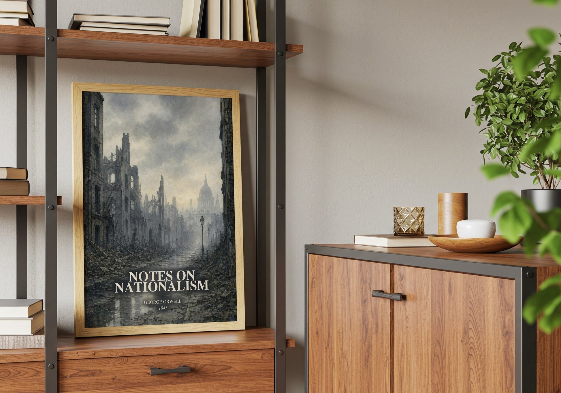 Notes On Nationalism book watercolour illustration paper finish options – matte satin gloss