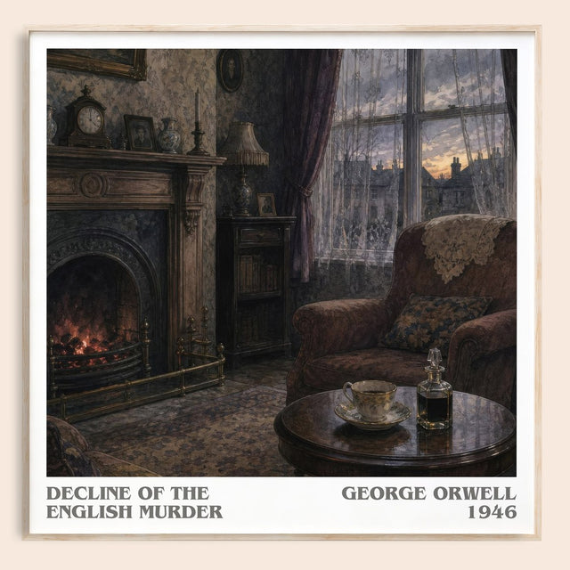 Decline Of The English Murder Literary Art Print by George Orwell