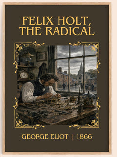 Felix Holt, The Radical Classic Book Art Print by George Eliot – book poster
