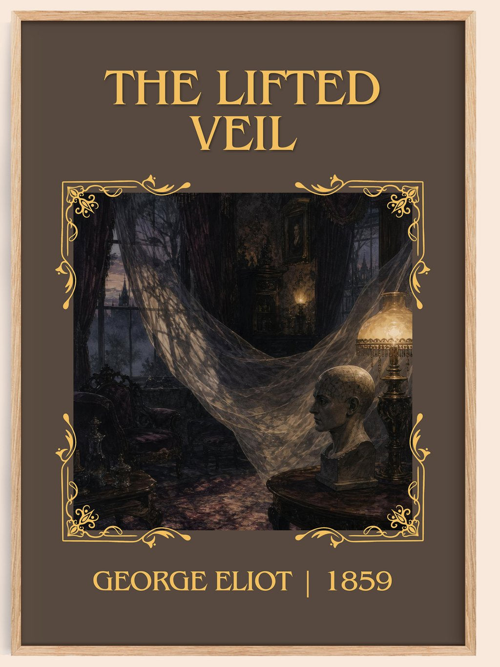 The Lifted Veil Classic Book Art Print by George Eliot – book poster