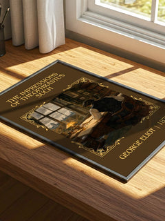 Impressions Of Theophrastus Such Classic Book Art Print by G. Eliot – print on a sunlit desk