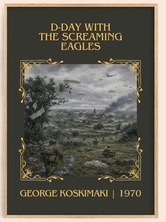 D-Day With The Screaming Eagles Classic Book Art Print by G. Koskimaki – book poster