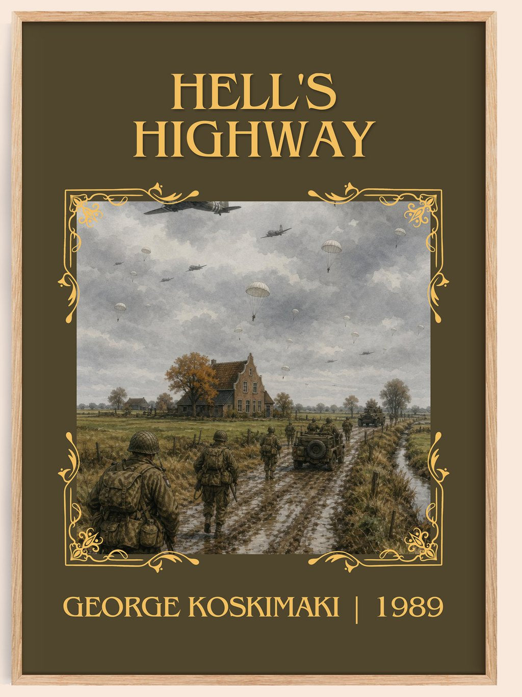 Hell'S Highway Classic Book Art Print by George Koskimaki – book poster