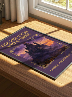 The Princess And Curdie Classic Book Art Print by George Macdonald – print on a sunlit desk