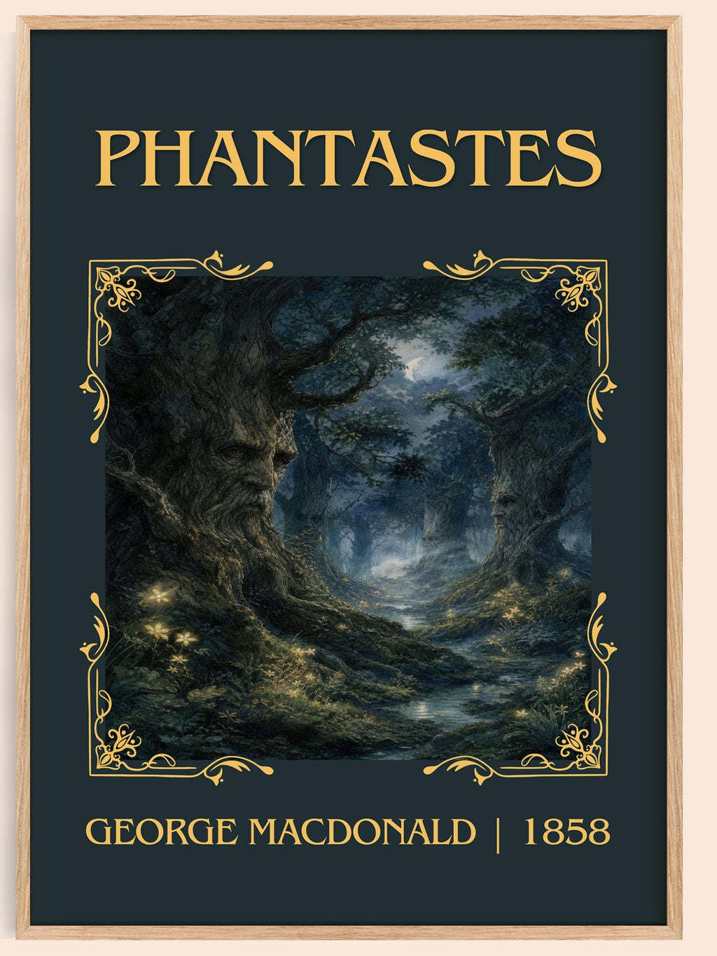 Phantastes Classic Book Art Print by George Macdonald – book poster