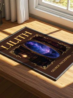 Lilith Classic Book Art Print by George Macdonald – print on a sunlit desk