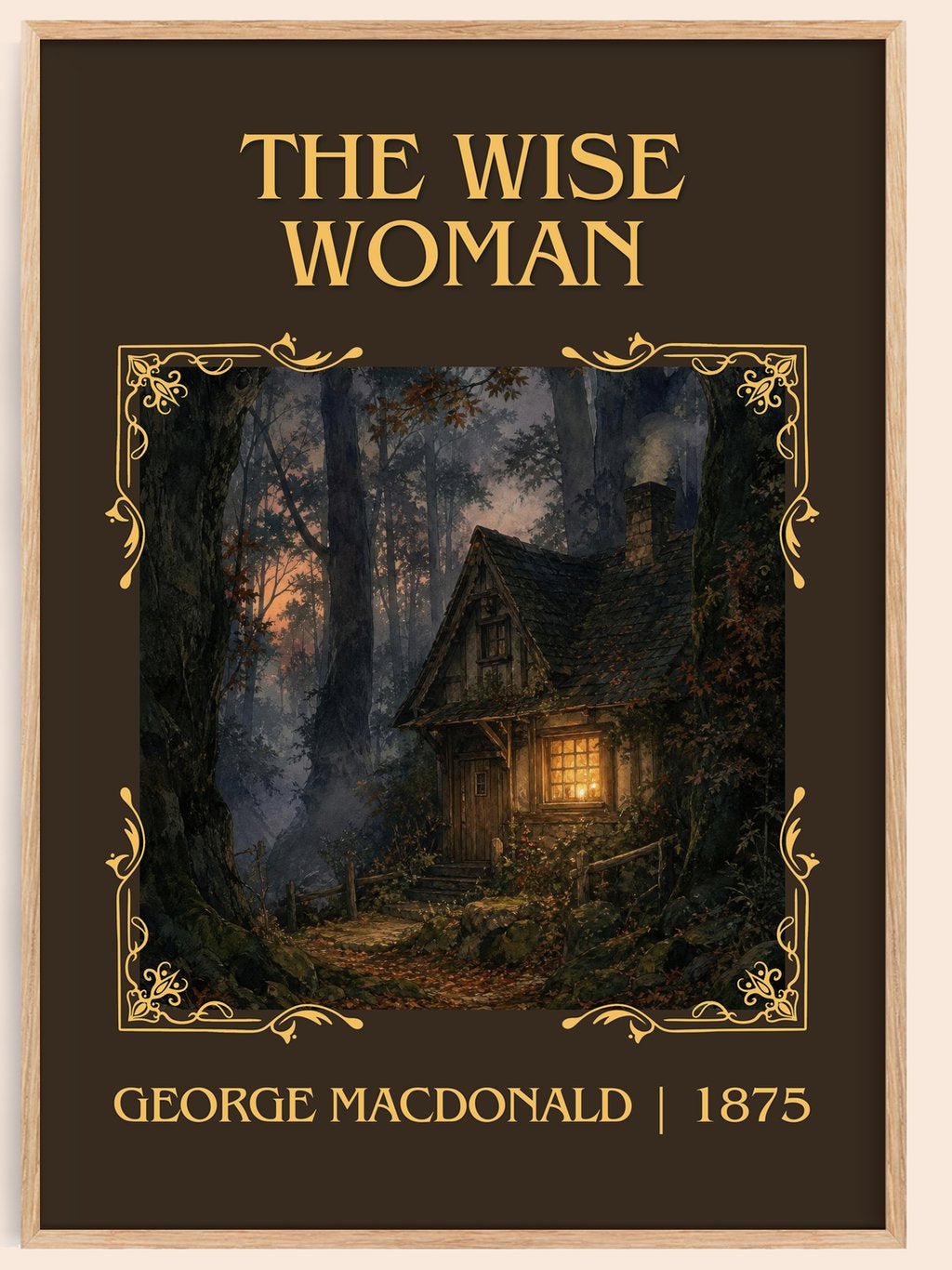 The Wise Woman Classic Book Art Print by George Macdonald – book poster