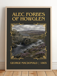 Alec Forbes Of Howglen Classic Book Art Print by George Macdonald – framed print leaning on a wooden floor