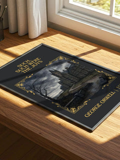 Such, Such Were The Joys Classic Book Art Print by George Orwell – print on a sunlit desk