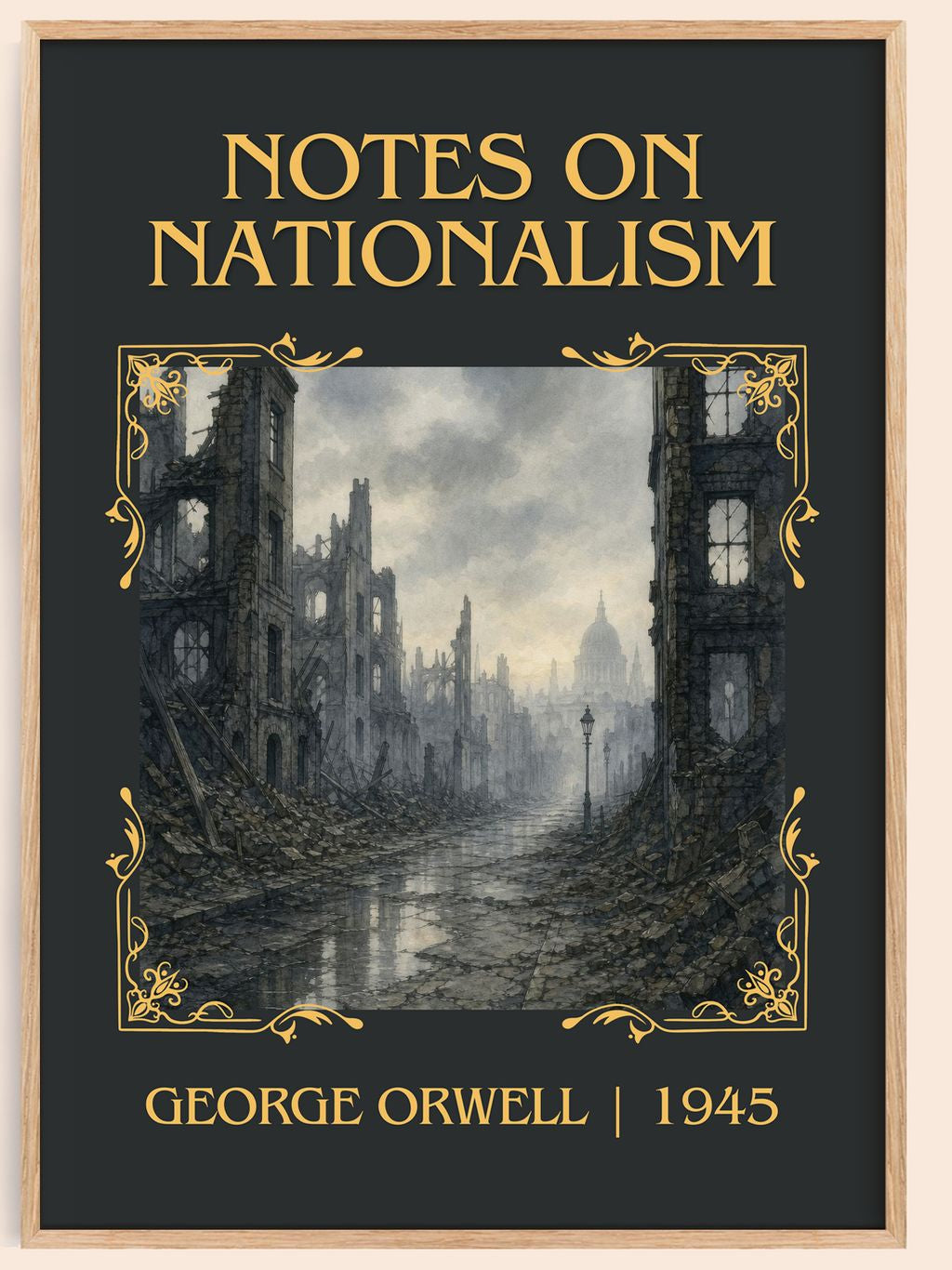 Notes On Nationalism Classic Book Art Print by George Orwell – book poster