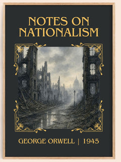 Notes On Nationalism Classic Book Art Print by George Orwell – book poster