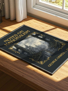 Notes On Nationalism Classic Book Art Print by George Orwell – print on a sunlit desk