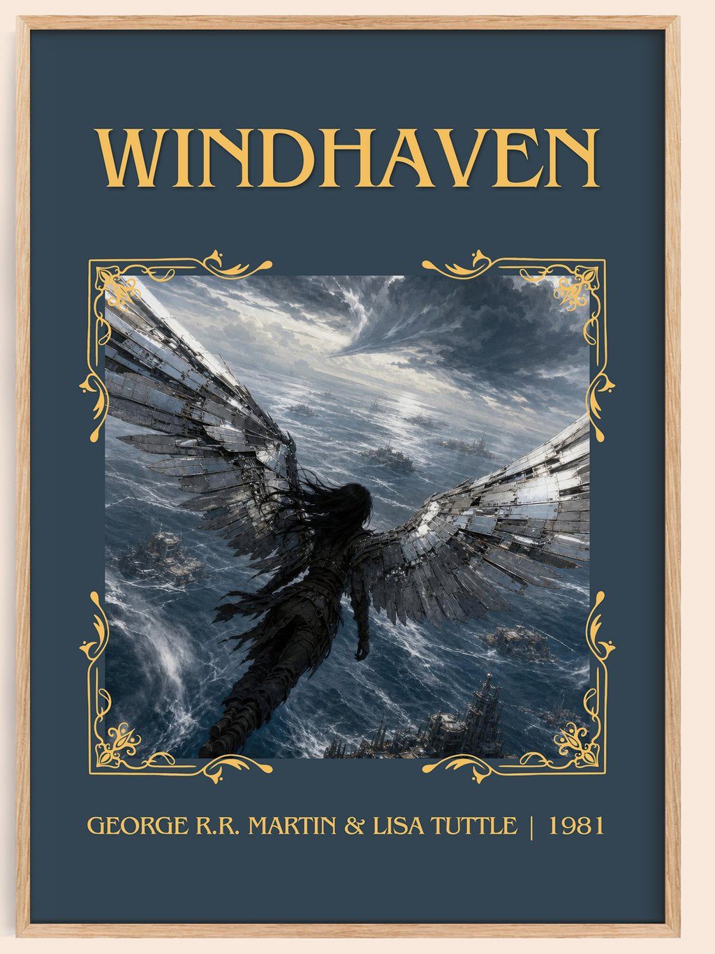 Windhaven Classic Book Art Print by George R.R. Martin & Lisa Tuttle – book poster