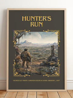 Hunter'S Run Classic Book Art Print by G. Abraham – framed print leaning on a wooden floor