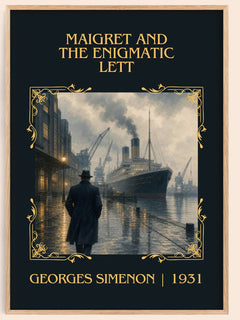 Maigret And The Enigmatic Lett Classic Book Art Print by G. Simenon – book poster
