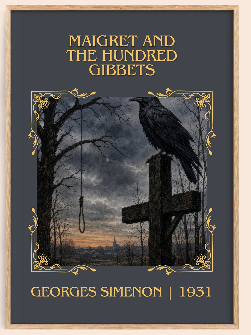 Maigret And The Hundred Gibbets Classic Book Art Print by G. Simenon – book poster