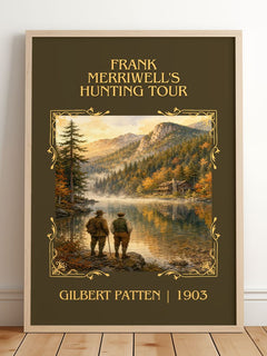 Frank Merriwell'S Hunting Tour Classic Book Art Print by G. Patten – framed print leaning on a wooden floor