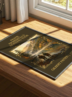 Frank Merriwell'S Hunting Tour Classic Book Art Print by G. Patten – print on a sunlit desk