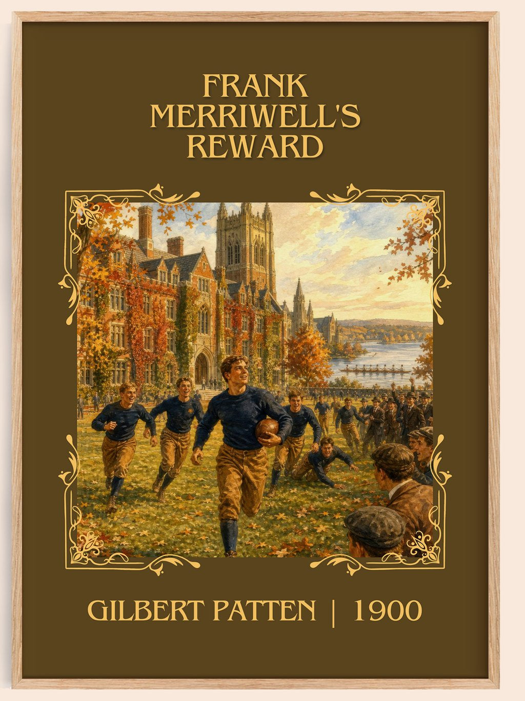 Frank Merriwell'S Reward Classic Book Art Print by Gilbert Patten – book poster