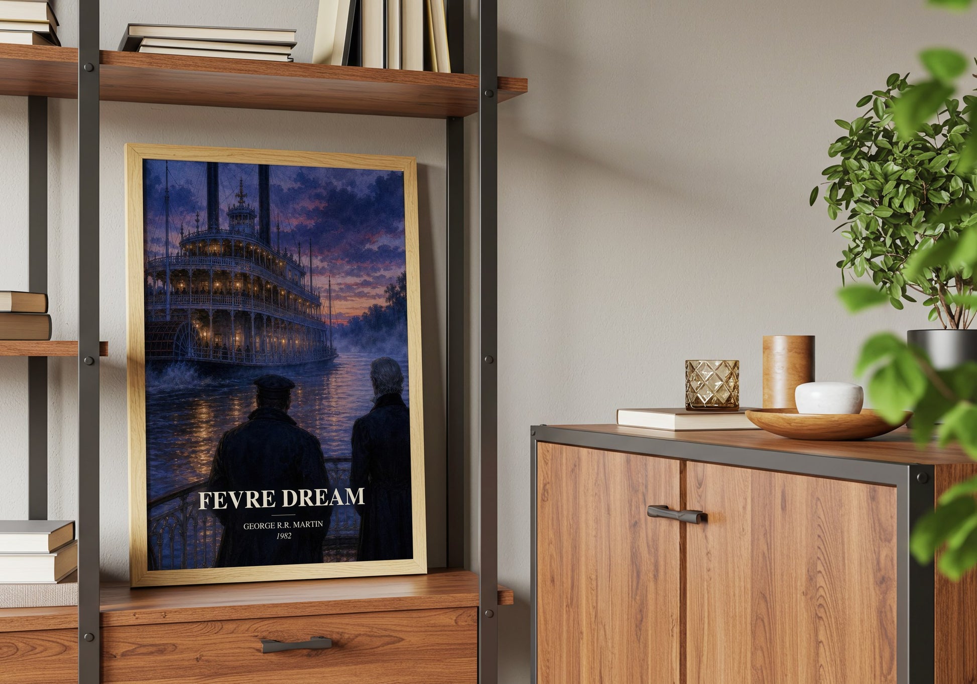 Fevre Dream book watercolour illustration paper finish options – matte satin gloss