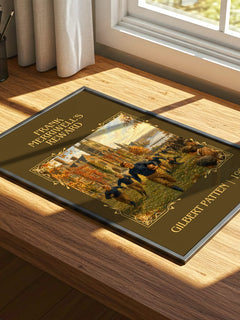 Frank Merriwell'S Reward Classic Book Art Print by Gilbert Patten – print on a sunlit desk