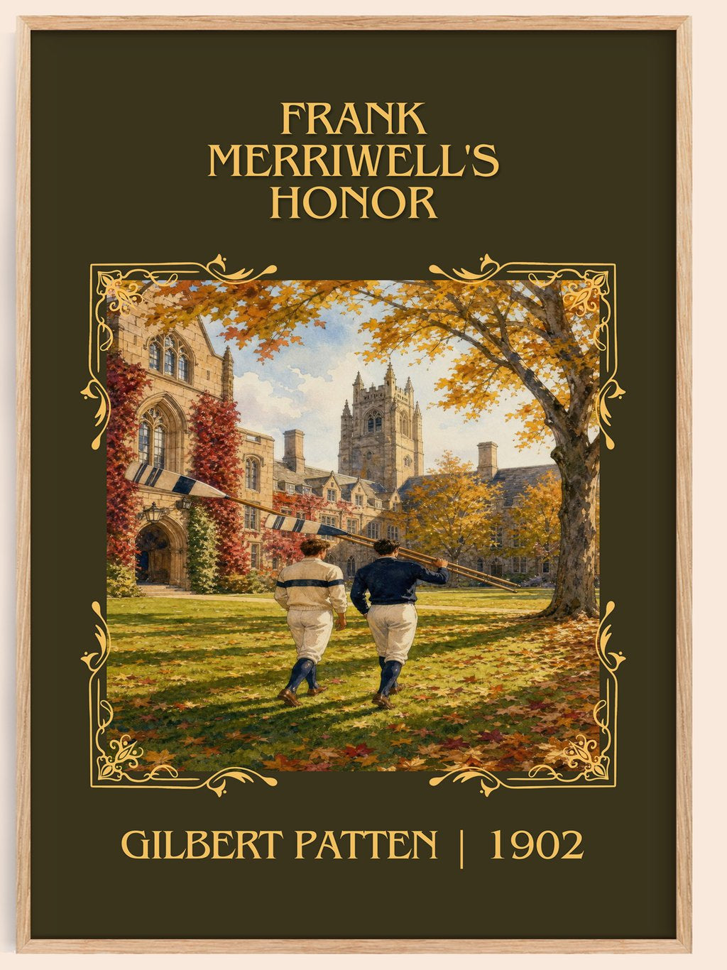 Frank Merriwell'S Honor Classic Book Art Print by Gilbert Patten – book poster