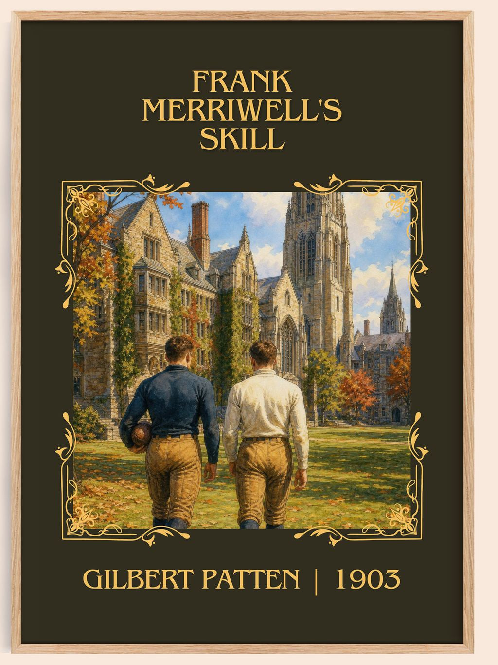 Frank Merriwell'S Skill Classic Book Art Print by Gilbert Patten – book poster
