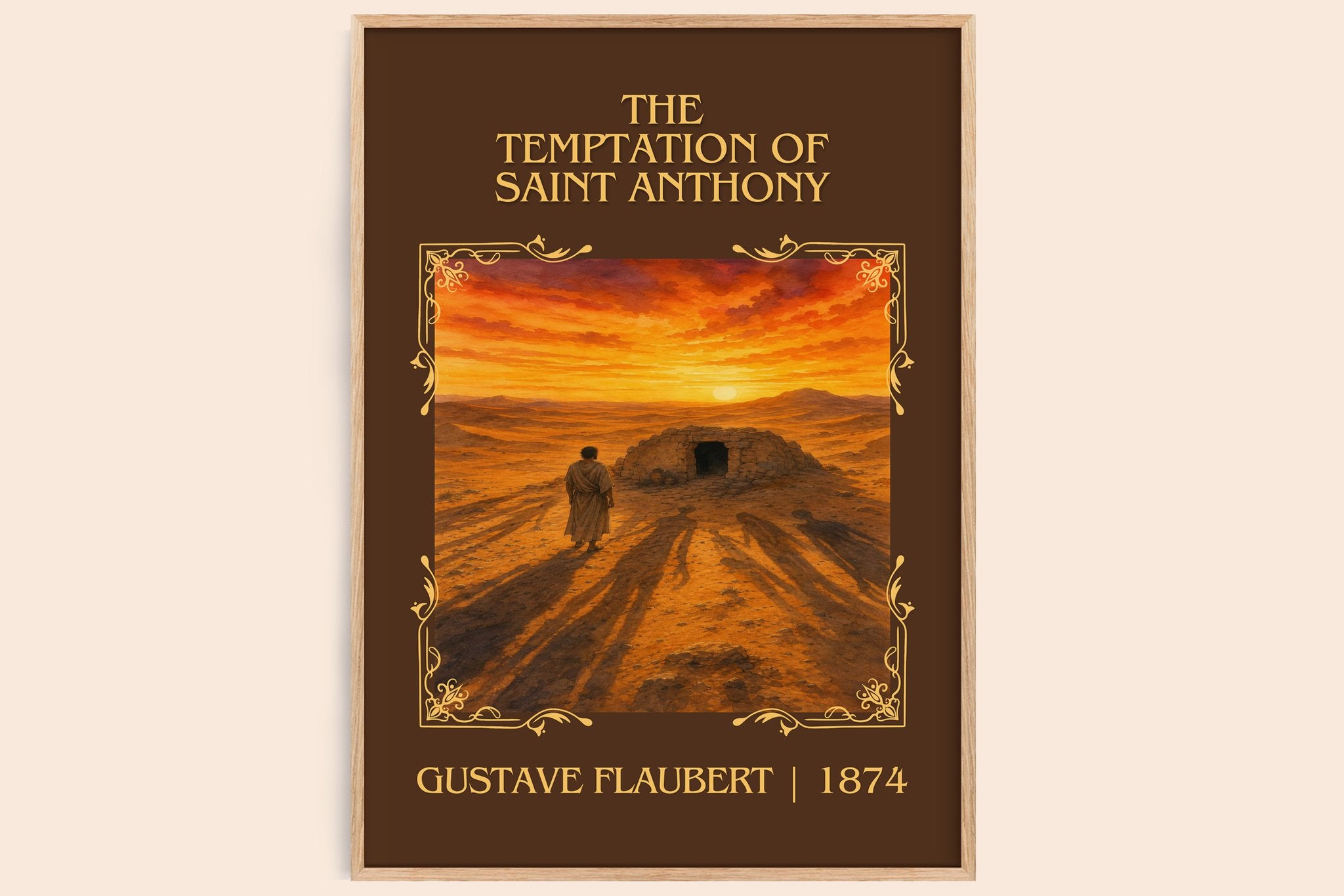 Temptation Of Saint Anthony Classic Book Art Print by Gustave Flaubert