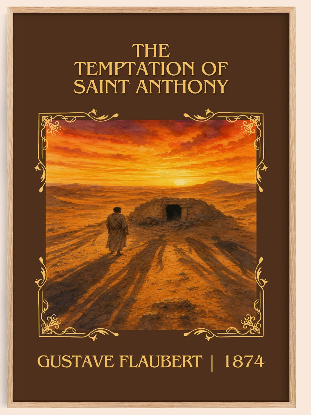 Temptation Of Saint Anthony Classic Book Art Print by Gustave Flaubert – book poster