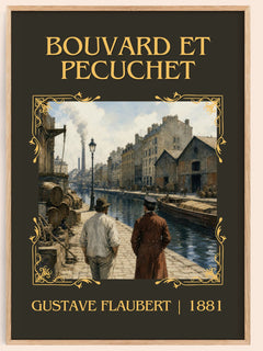 Bouvard Et Pécuchet Classic Book Art Print by Gustave Flaubert – book poster