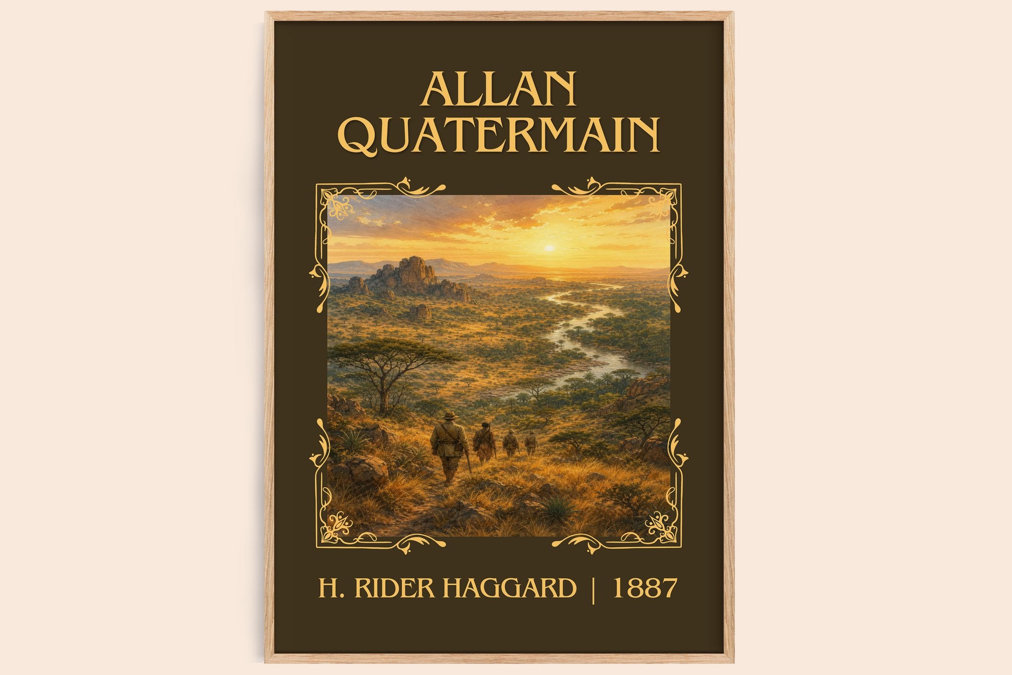 Allan Quatermain Classic Book Art Print by H. Rider Haggard