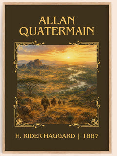 Allan Quatermain Classic Book Art Print by H. Rider Haggard – book poster