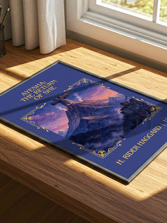 Ayesha: The Return Of She Classic Book Art Print by H. Rider Haggard – print on a sunlit desk