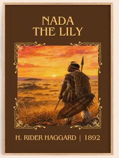Nada The Lily Classic Book Art Print by H. Rider Haggard – book poster