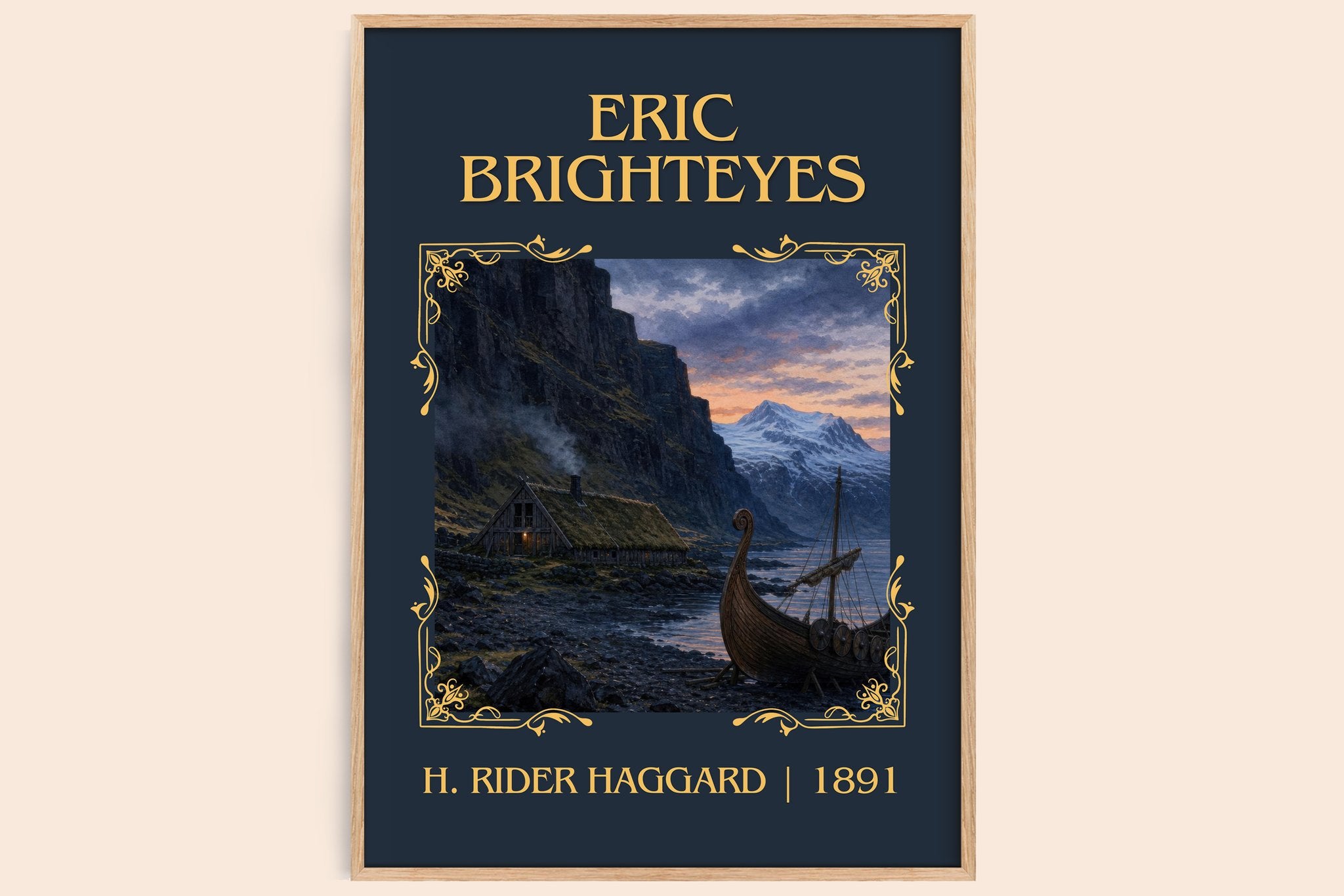 Eric Brighteyes Classic Book Art Print by H. Rider Haggard