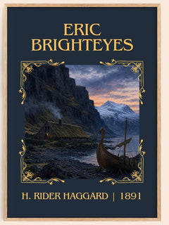 Eric Brighteyes Classic Book Art Print by H. Rider Haggard – book poster