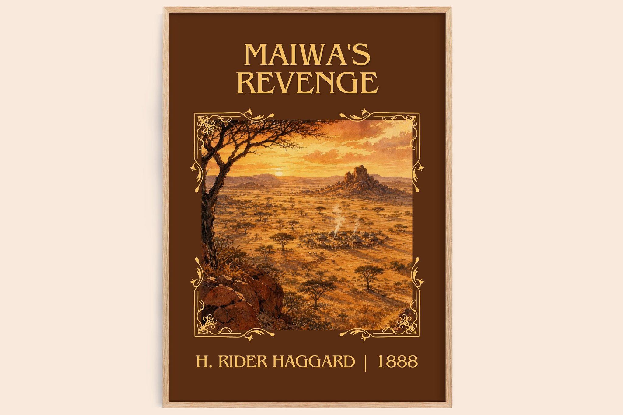 Maiwa's Revenge Classic Book Art Print by H. Rider Haggard