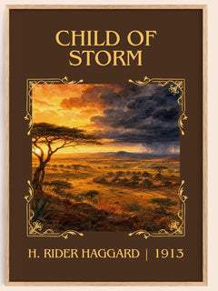 Child Of Storm Classic Book Art Print by H. Rider Haggard – book poster