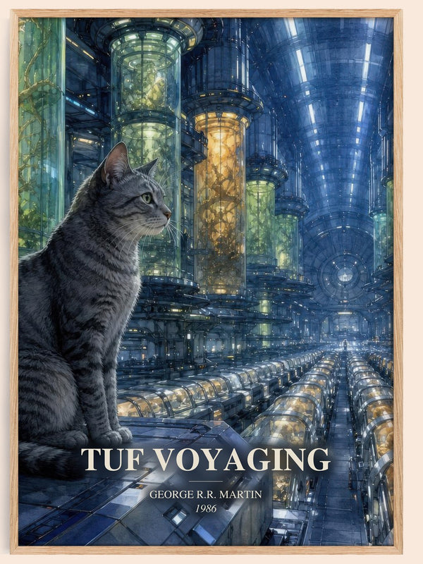 Tuf Voyaging watercolour book poster by George R.R. Martin – framed literary art print