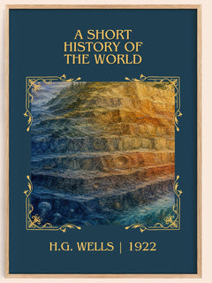 A Short History Of The World Classic Book Art Print by H.G. Wells – book poster