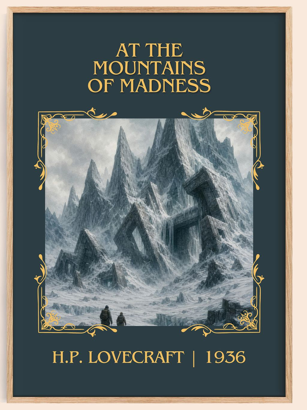 At The Mountains Of Madness Classic Book Art Print by H.P. Lovecraft – book poster