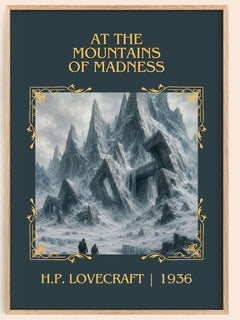 At The Mountains Of Madness Classic Book Art Print by H.P. Lovecraft – book poster
