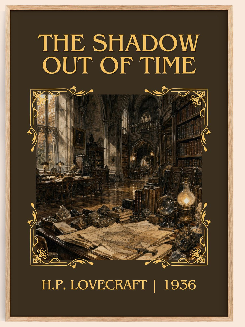 The Shadow Out Of Time Classic Book Art Print by H.P. Lovecraft – book poster