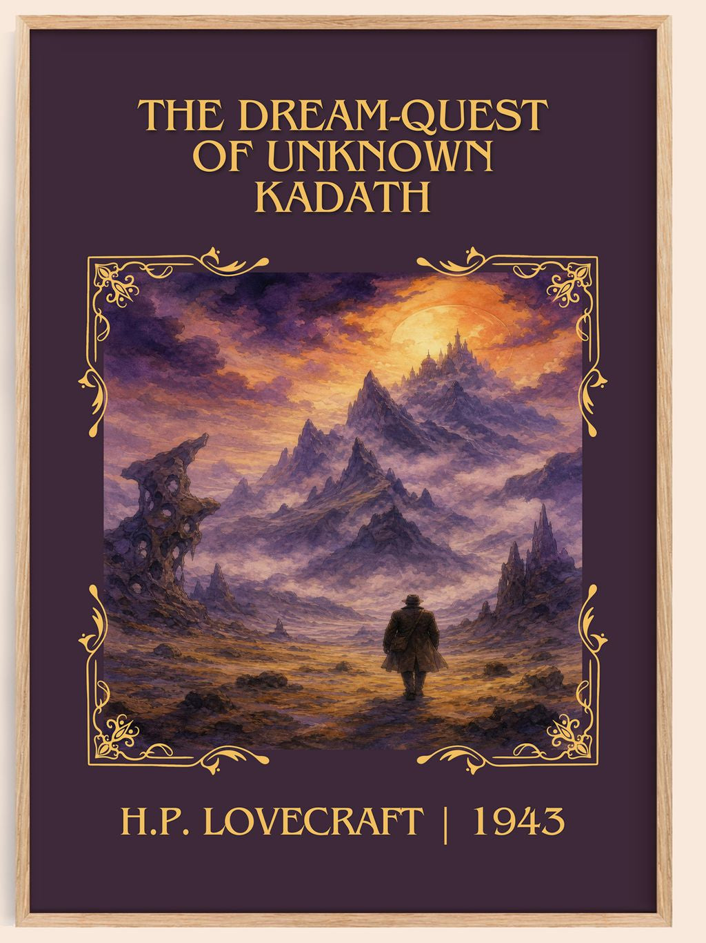 Dream-Quest Of Unknown Kadath Classic Book Art Print by H.P. Lovecraft – book poster