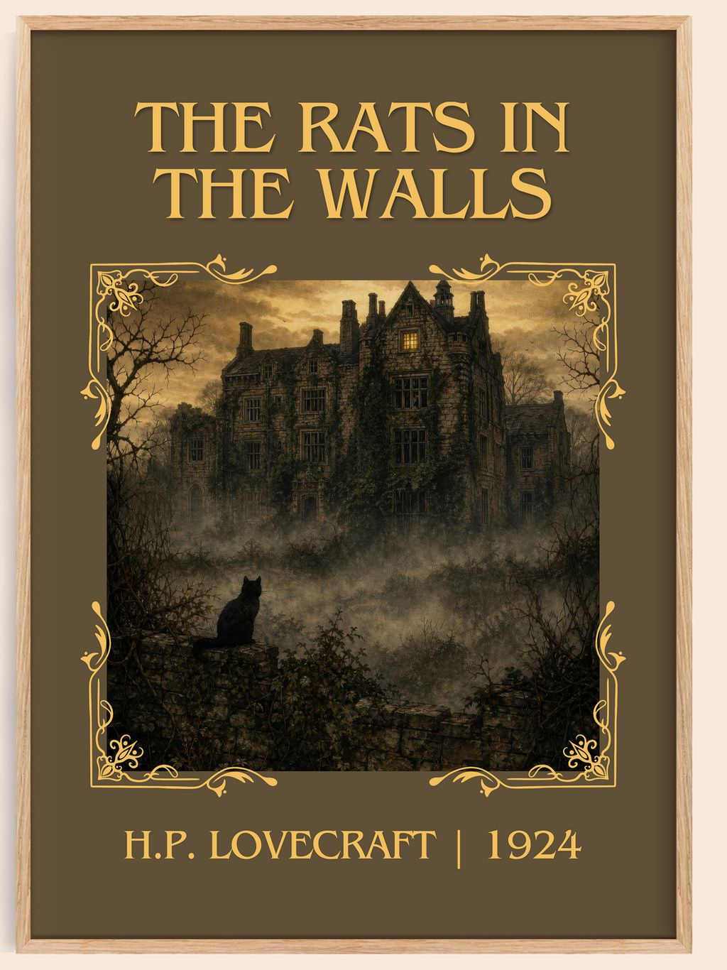 The Rats In The Walls Classic Book Art Print by H.P. Lovecraft – book poster
