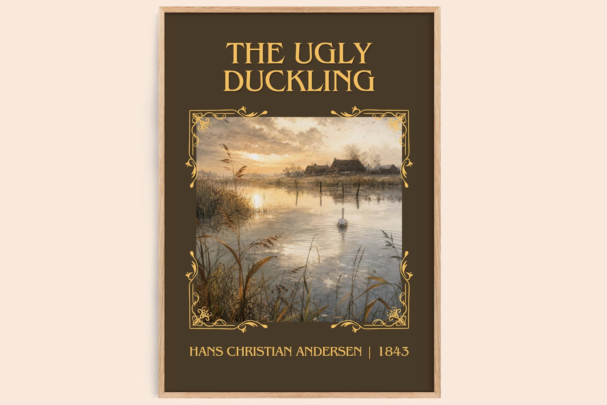 The Ugly Duckling Classic Book Art Print by Hans Christian Andersen