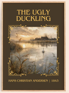 The Ugly Duckling Classic Book Art Print by Hans Christian Andersen – book poster
