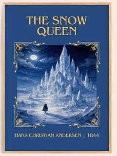 The Snow Queen Classic Book Art Print by Hans Christian Andersen – book poster